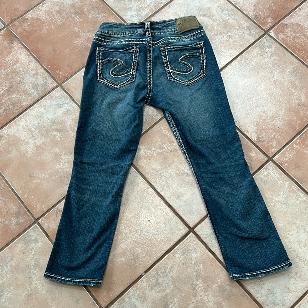 Silver Suki mid capris waist size 28